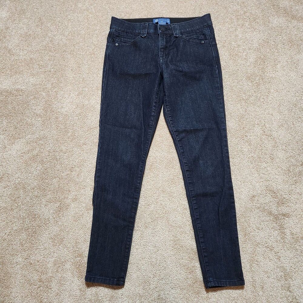 Democracy Ab Solution Jeans Women 6 Skinny Mid Rise Dark Wash